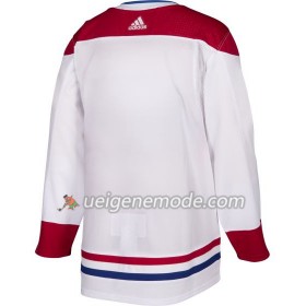 Herren Eishockey Montreal Canadiens Trikot Blank Adidas Weiß Authentic
